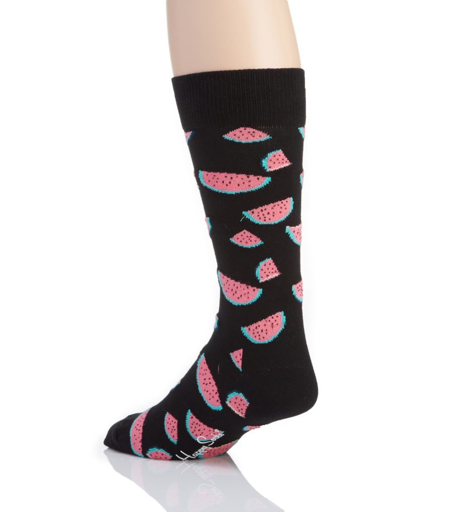 Watermelon Combed Cotton Crew Sock-bs