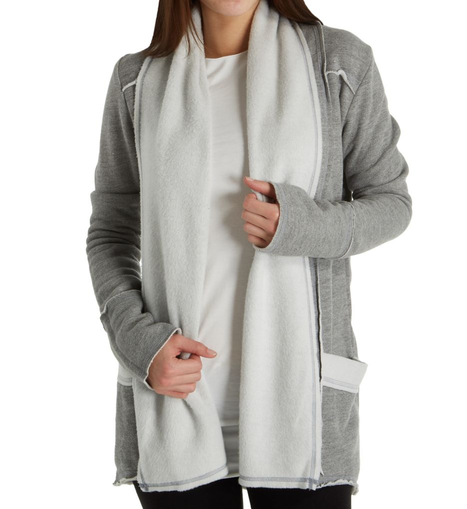 Sherpa Fleece Slouchy Cardigan-fs