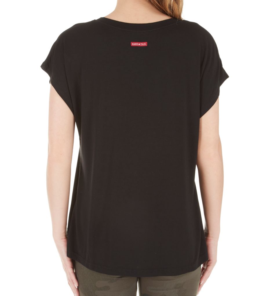 Slouchy V-Neck T-Shirt-bs