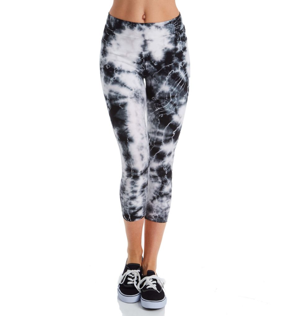 High Rise Printed Capri Legging-fs