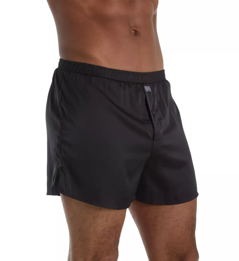 Big Man Essentials Classic Sueded Charmeuse Boxer BLK 3XL