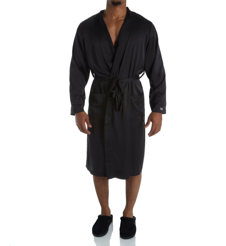 Essentials Classic Sueded Charmeuse Robe-fs