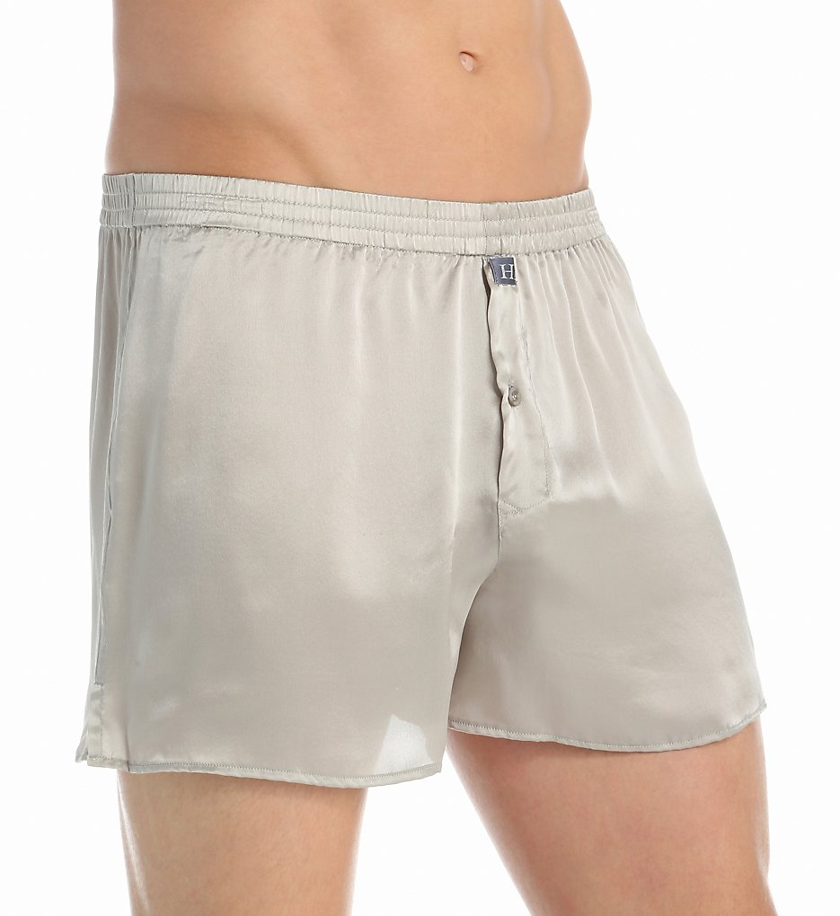 Hartman 791015 100% Eco-Friendly Silk Charmeuse Boxer (Platinum)