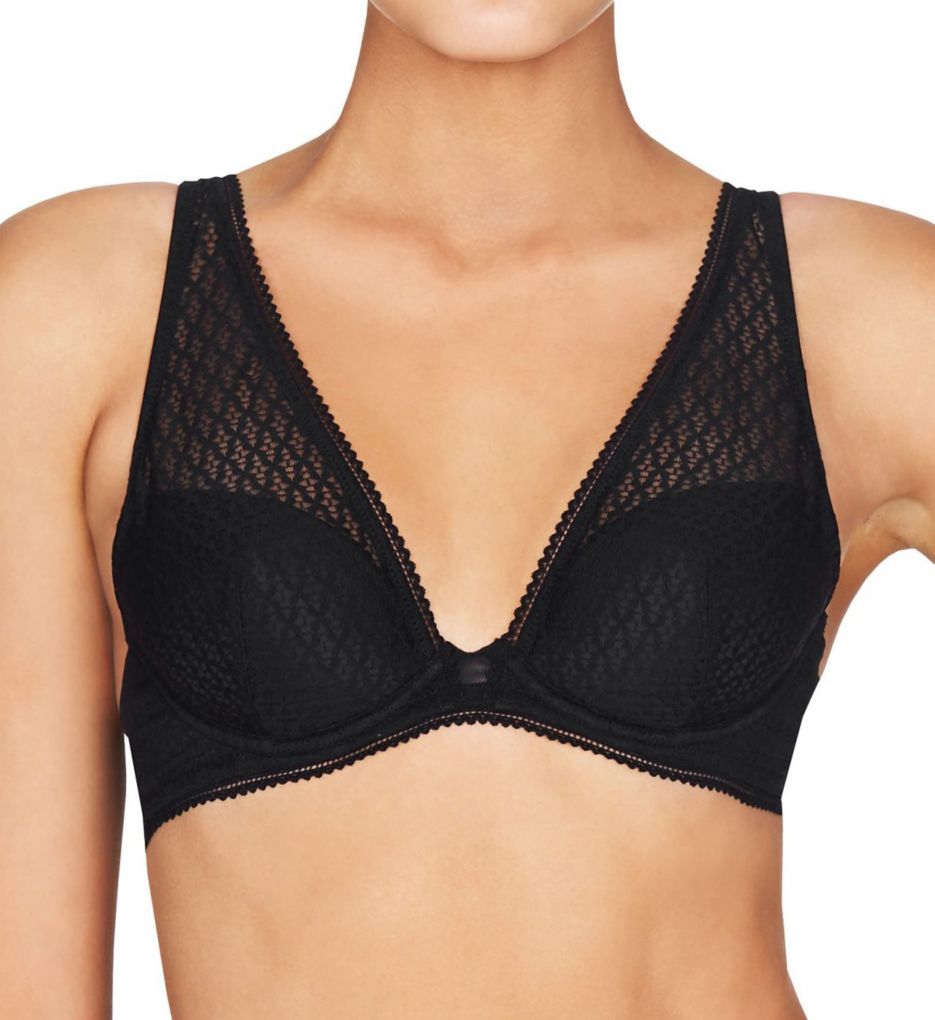 Heidi Klum Intimates : Heidi Klum Intimates H22-1391 A Roman Crush Plunge Bra (Black 32C)