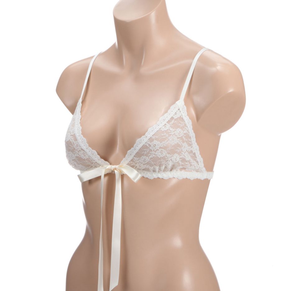 After Midnight Peek-A-Boo Lace Front Tie Bralette