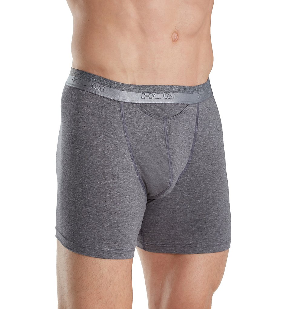 HOM 359519 HO1 Supportive Pouch Long Leg Boxer Briefs (Grey Melange)