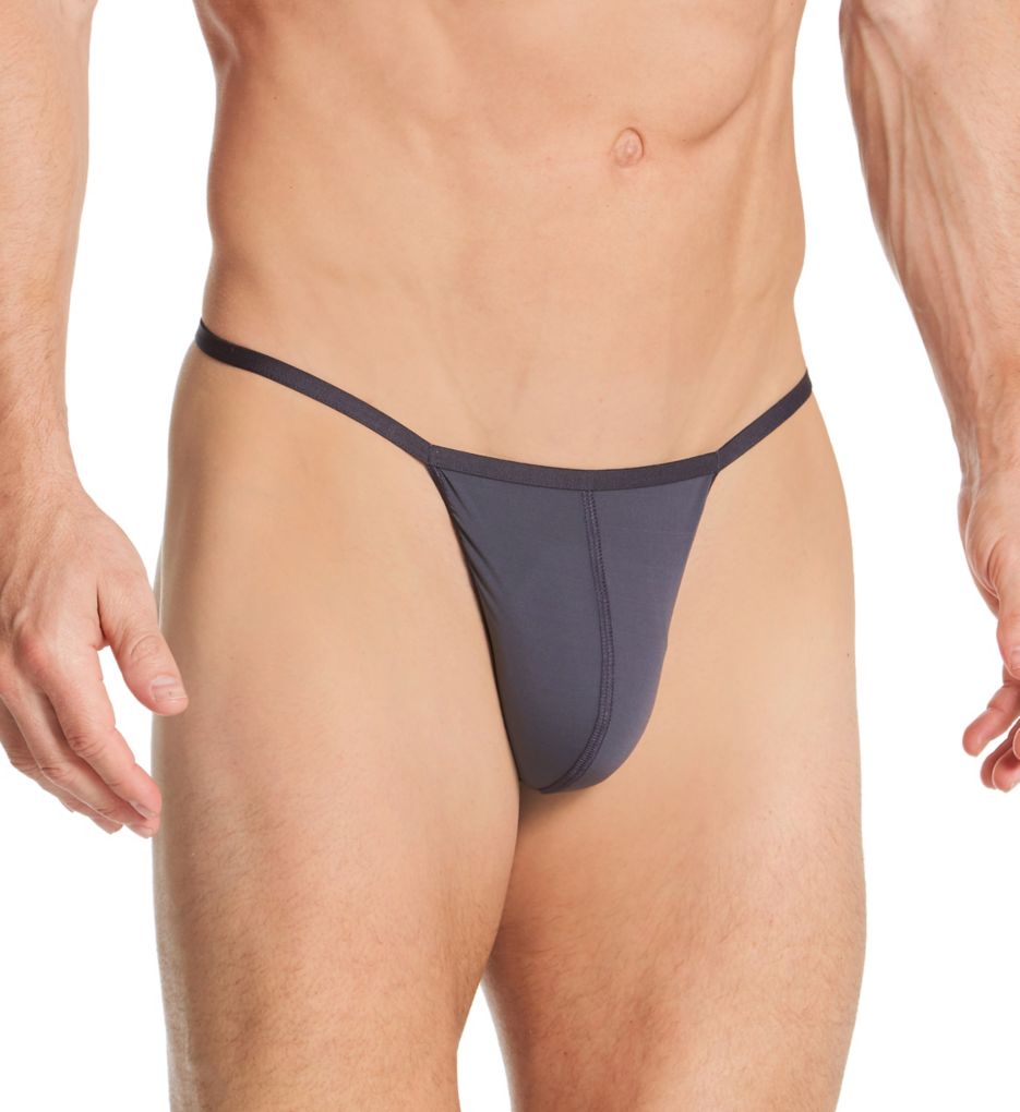 Hom Men blue cotton stretch Freddy G-string thong underwear size L XL