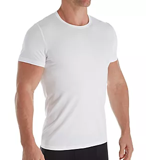 Classic Cotton Modal Crew Neck T-Shirt White 2XL