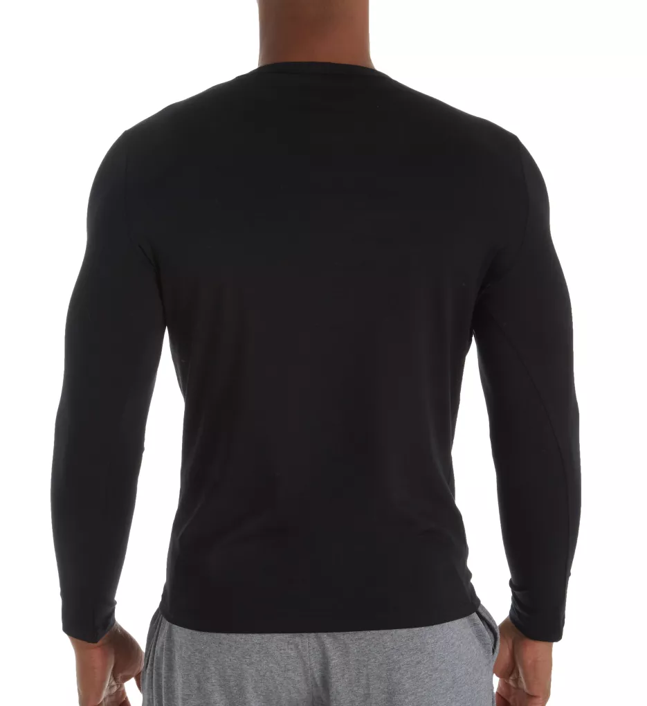 Classic Long Sleeve V-Neck T-Shirt Black L