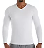 HOM Classic Long Sleeve V-Neck T-Shirt White S  - Image 1