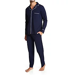 Samena 100% Cotton Pajama Set Navy S