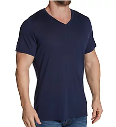 Cocooning Modal V-Neck T-Shirt Navy XL