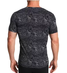 Nairobi Printed V-Neck T-Shirt Black Print S