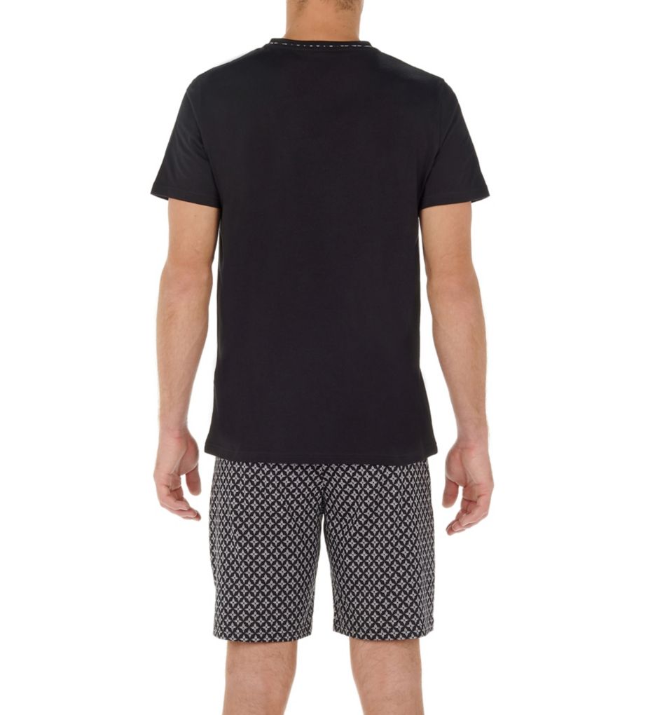 HOM Vince Micro Printed Sleepwear Short Set 402603 - Image 2