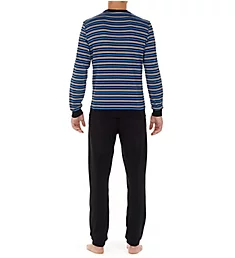 Don Long Sleeve Striped Sleepwear Pant Set Multicolor Stripes S