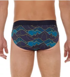 Lino Mini Brief Navy Print S