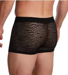 Arizona Temptation Sheer Animal Print Boxer Brief Black Animal Print S