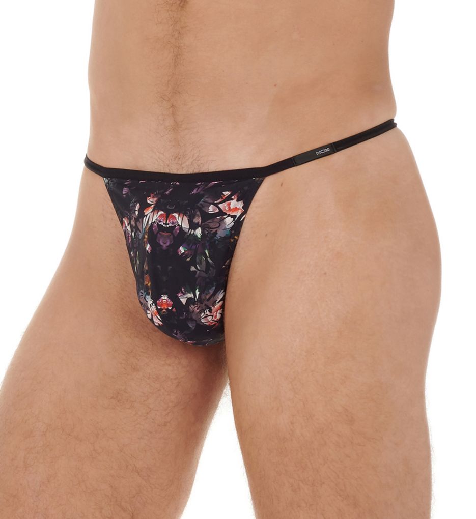 Sebestian Temptation Microfiber G String Black Print M by HOM