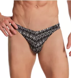 Jerry Geometric Comfort Micro Brief Black Print M