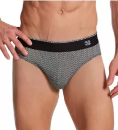 Silvester Geometric Micro Print Comfort Mini Brief