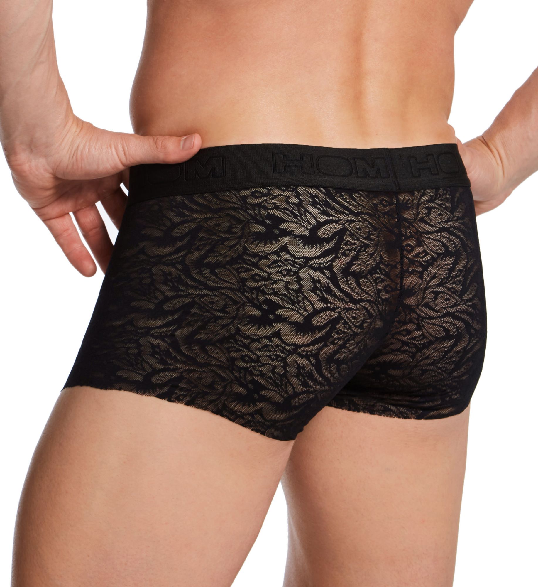 HOM Free Cut Lace Temptation Paisley Trunk Black S  - Image 2