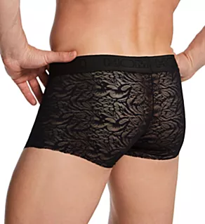 Free Cut Lace Temptation Paisley Trunk Black 2XL