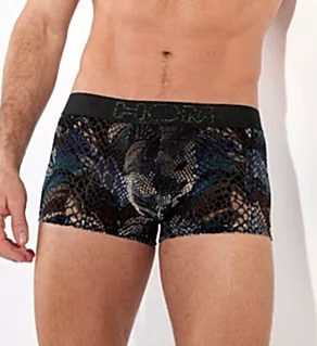Cobra Snakeskin Velvet Trunk Black M