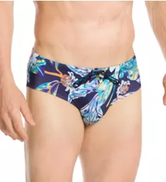 Paradisio Swim Mini Briefs Navy Print M