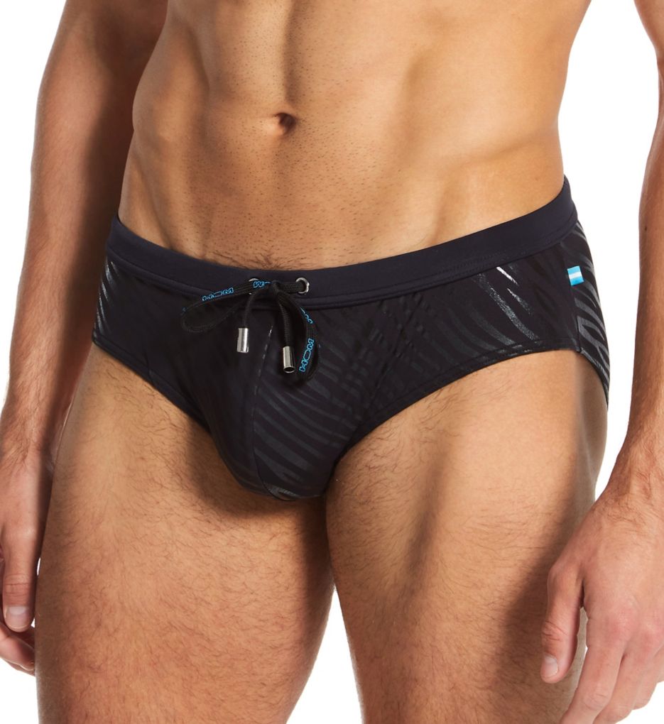 Clubber Swim Mini Briefs Black Print S by HOM