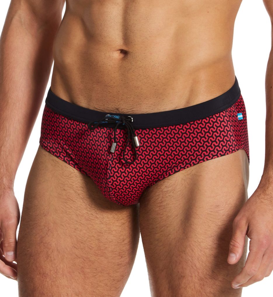 HOM 2-Pack H01 Boxers Briefs - Black - Red