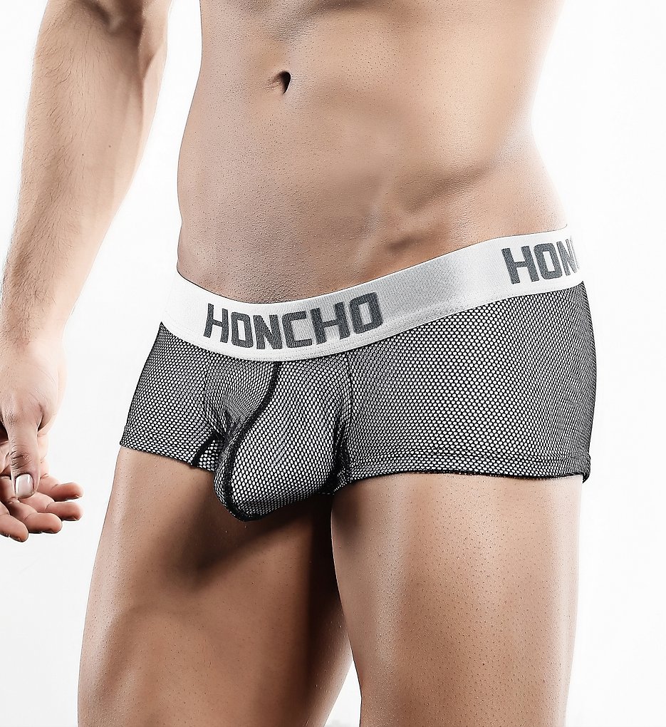Honcho HOG002 Fishnet Short Trunk (Black/White)