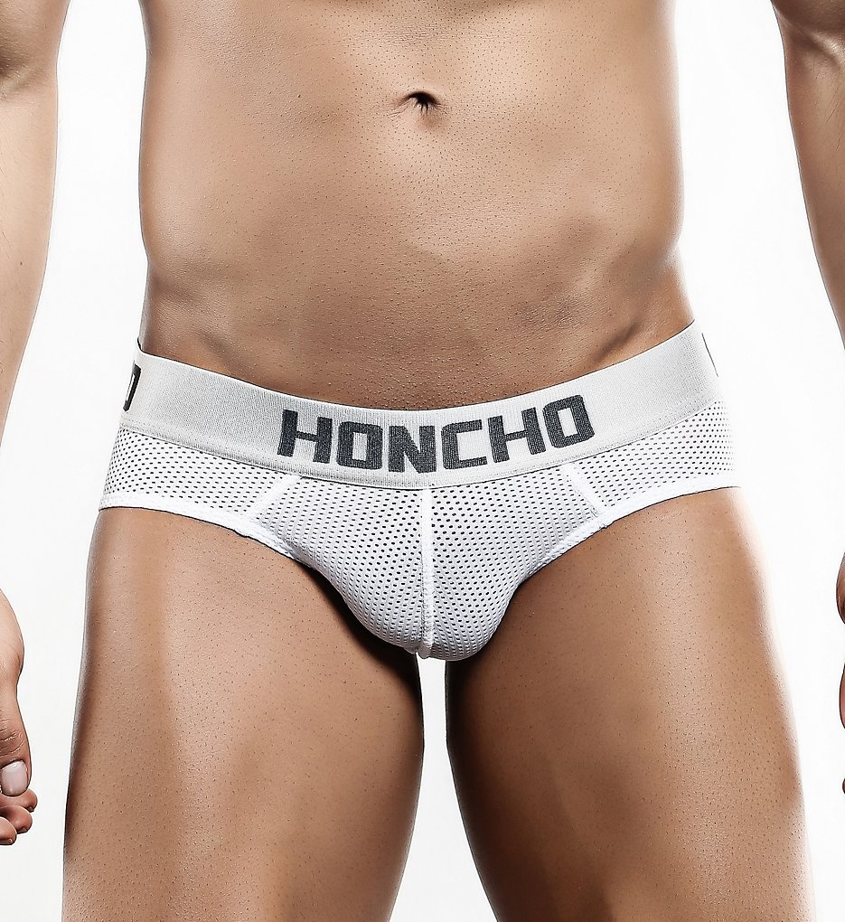 Honcho HOJ001 Mesh Bikini Briefs (White)