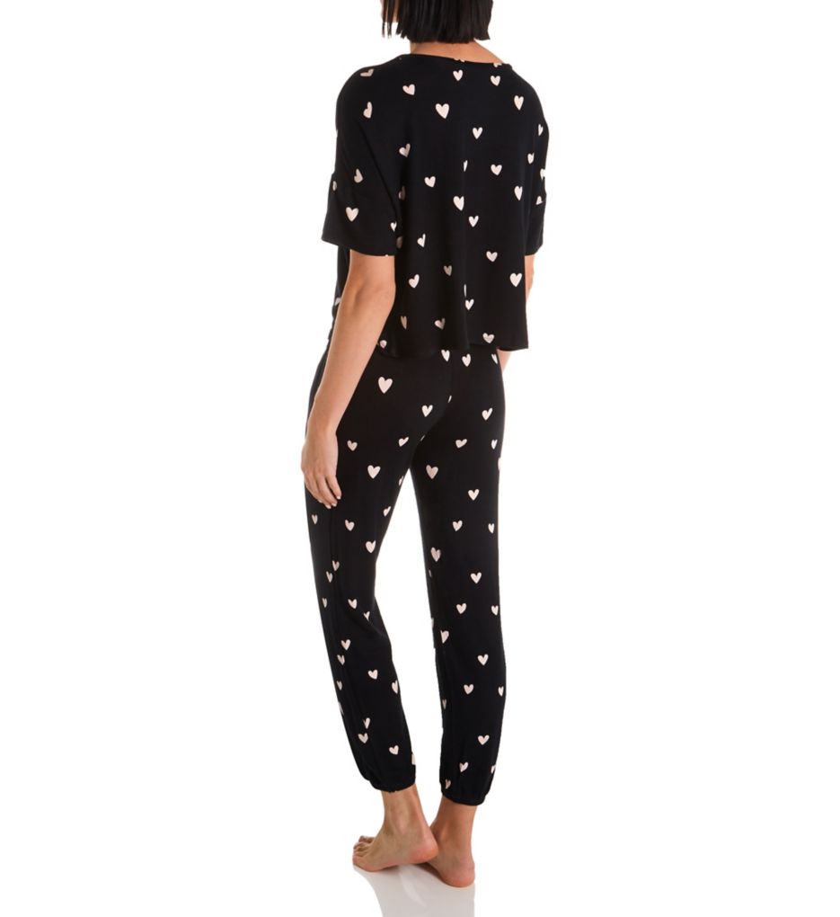 honeydew Sun Lover French Terry Lounge Set Black Hearts XL  - Image 2