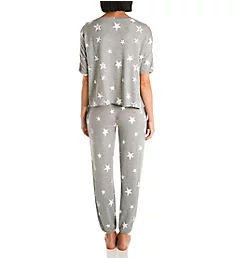 Sun Lover French Terry Lounge Set Heather Grey Stars M