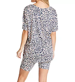 Travel Light SS Terry Lounge Short Set Utopia Leopard S