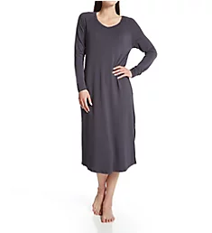 Travel Light Long Sleeve Lounge Gown Drizzle M