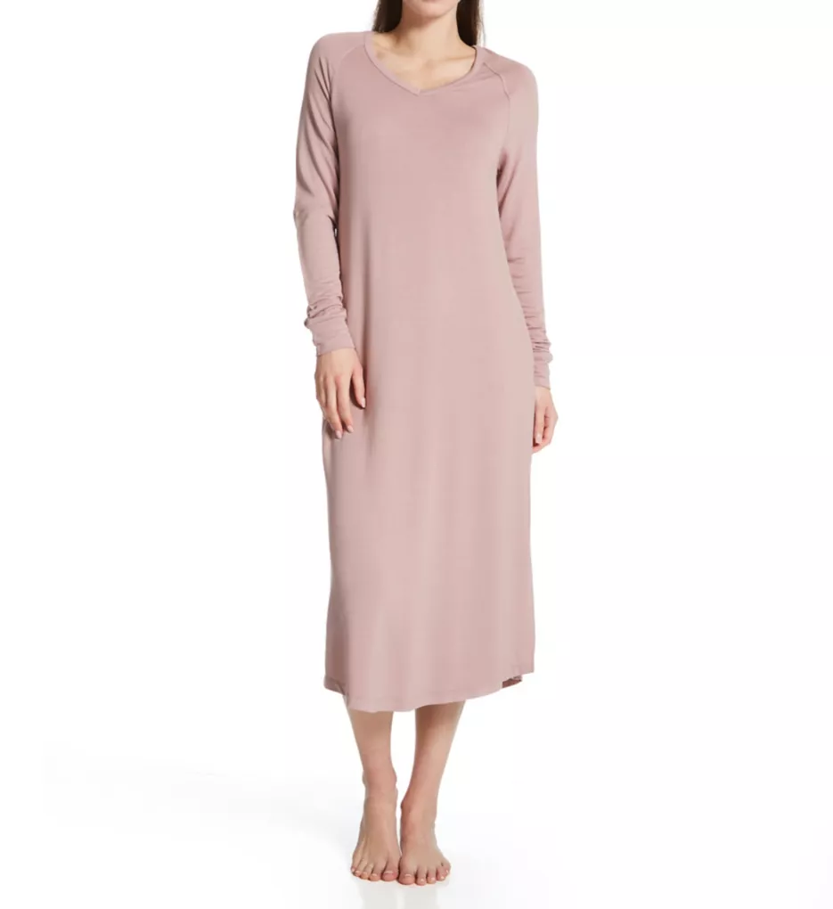 Travel Light Long Sleeve Lounge Gown Maple S