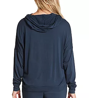 Travel Light Long Sleeve Hoodie Night Mist M