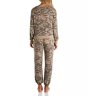 Star Seeker Brushed Jersey Lounge Set Camo L
