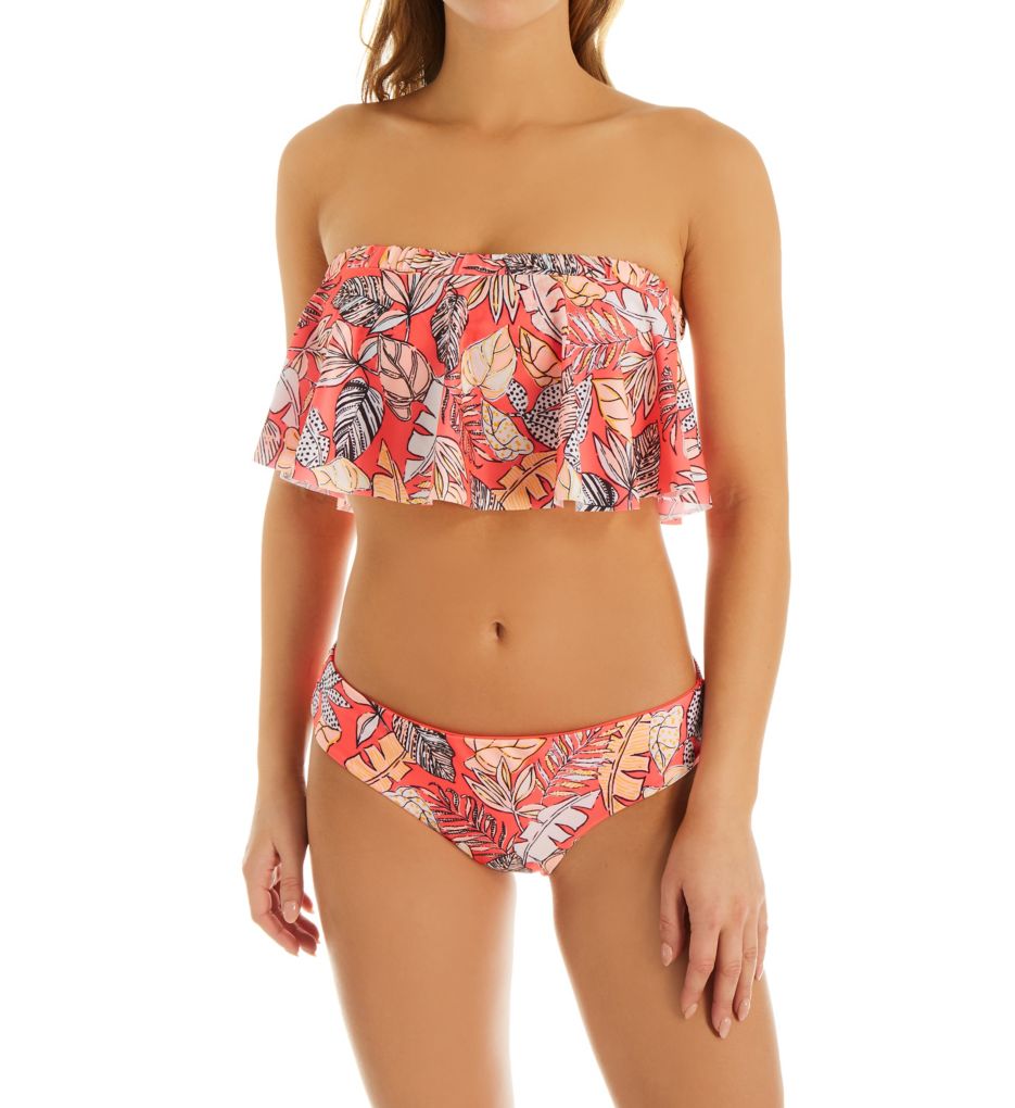 Amazon Pop Flounce Bandeau Swim Top-cs2