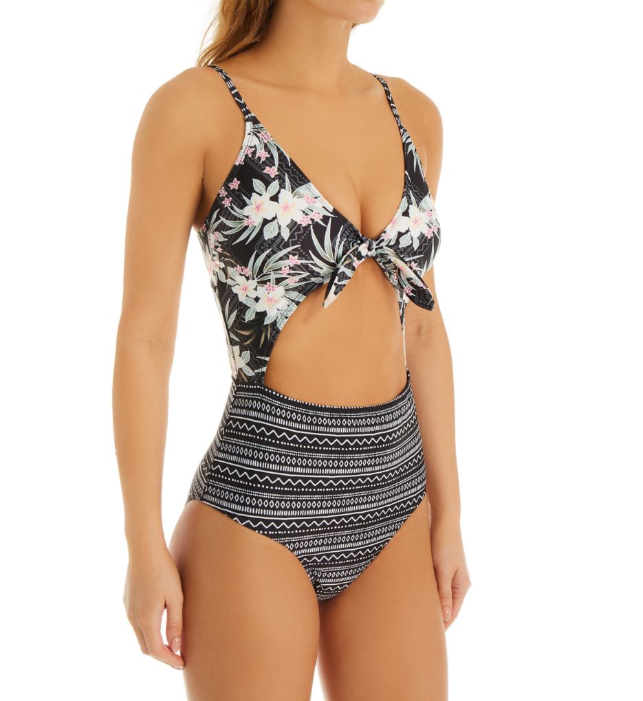 Boho Blooms Monokini One Piece Swimsuit-gs