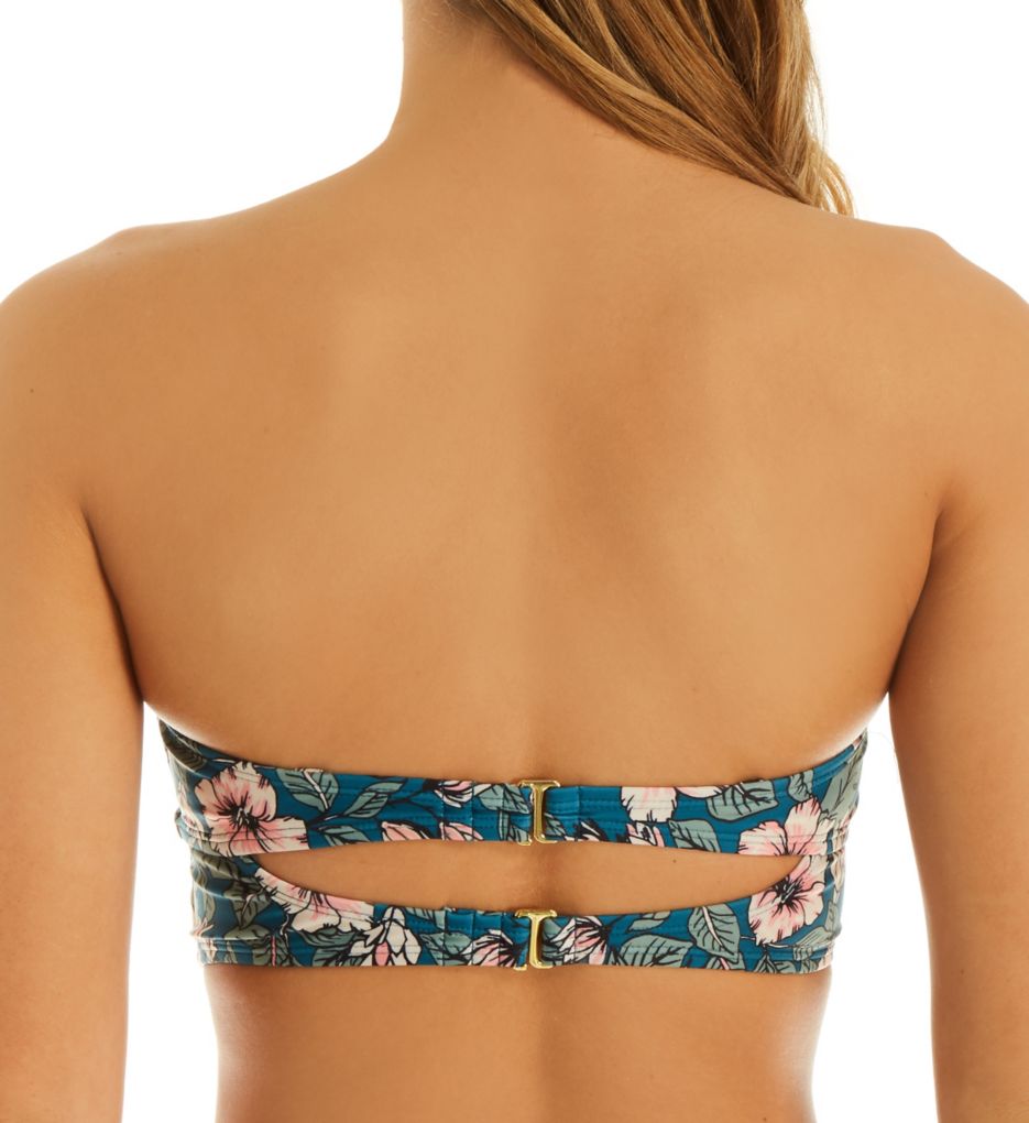 Floral Fest Longline Bandeau Bikini Swim Top-bs