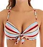 Hot Water Love Stripe Push Up Underwire Bikini Swim Top 24LS3060 - Image 1