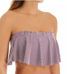 New Crush Flounce Bandeau Bikini Swim Top