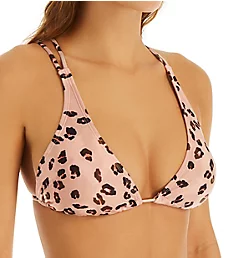 Wild Cat Tall Triangle Bikini Swim Top Cheetah S