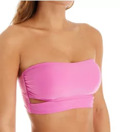 Solids Longline Bandeau Bikini Swim Top