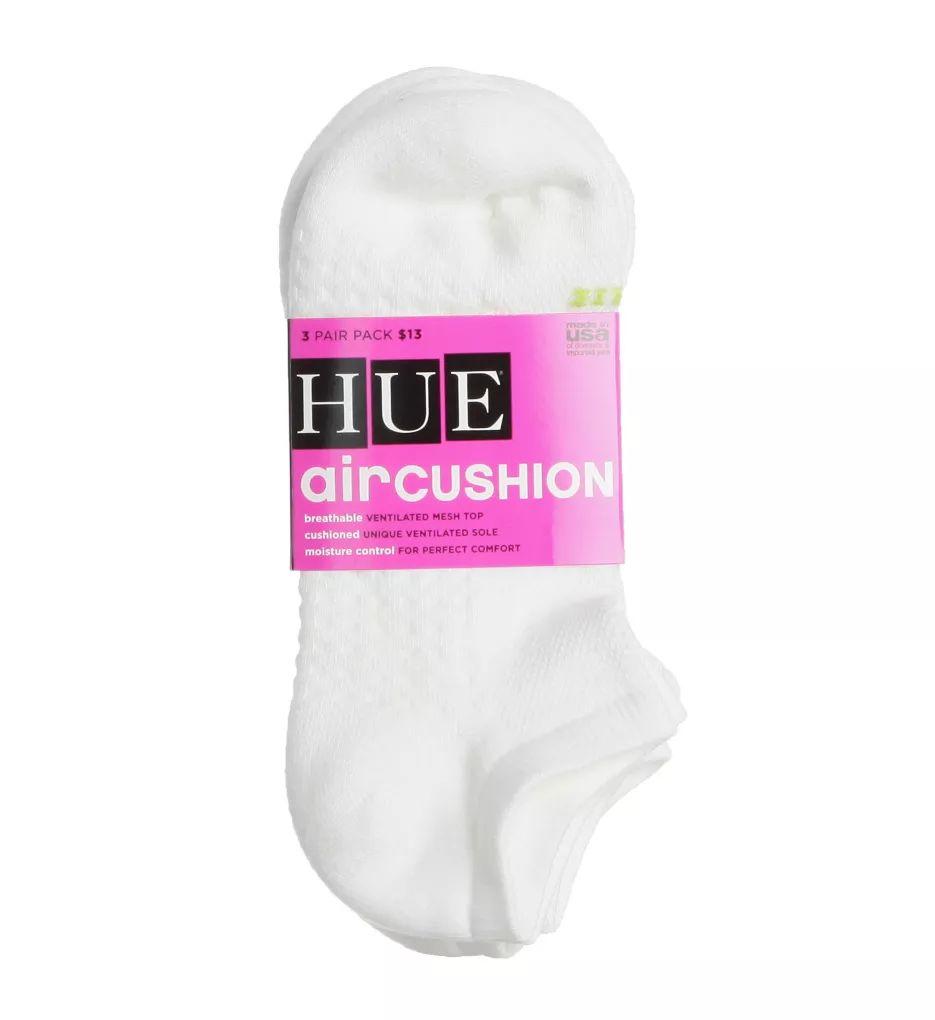 Hue Air Cushion No Show Sport Sock - 3 Pair Pack 12798 - Image 1