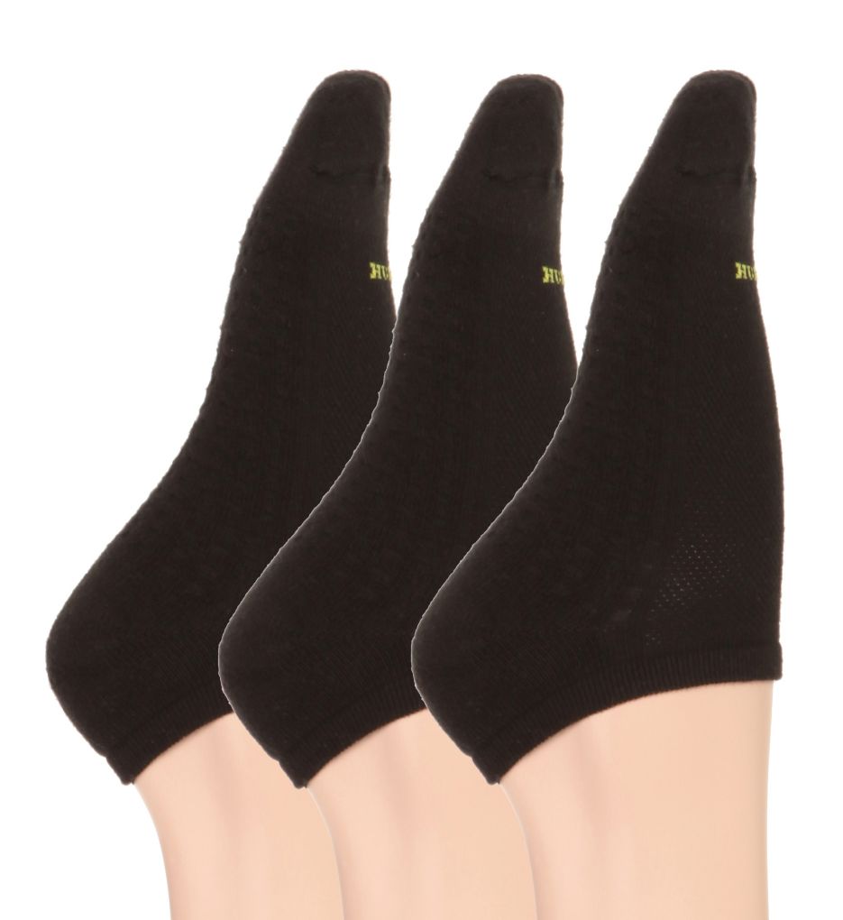 HUE Women's Air Sport 3 Pair Pack No Show Socks