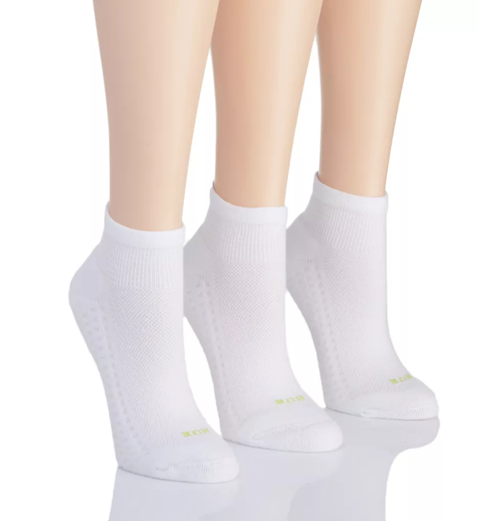 Air Cushion Quarter Top Sport Sock - 3 Pack White O/S