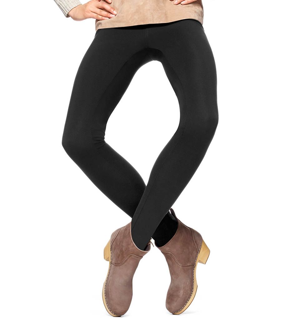 HUE Women's Ponte Leggings, Black, XS : : Fashion